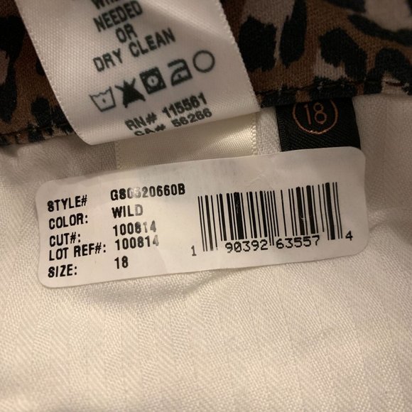 Jen 7 7 For All Mankind High Waist Cheetah Print Ankle Skinny  Plus Size… - Picture 14 of 15